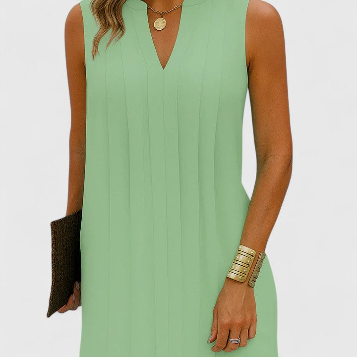 Clarhild™ | Elegant Flattering Dress with V-Neck Clara Monroe