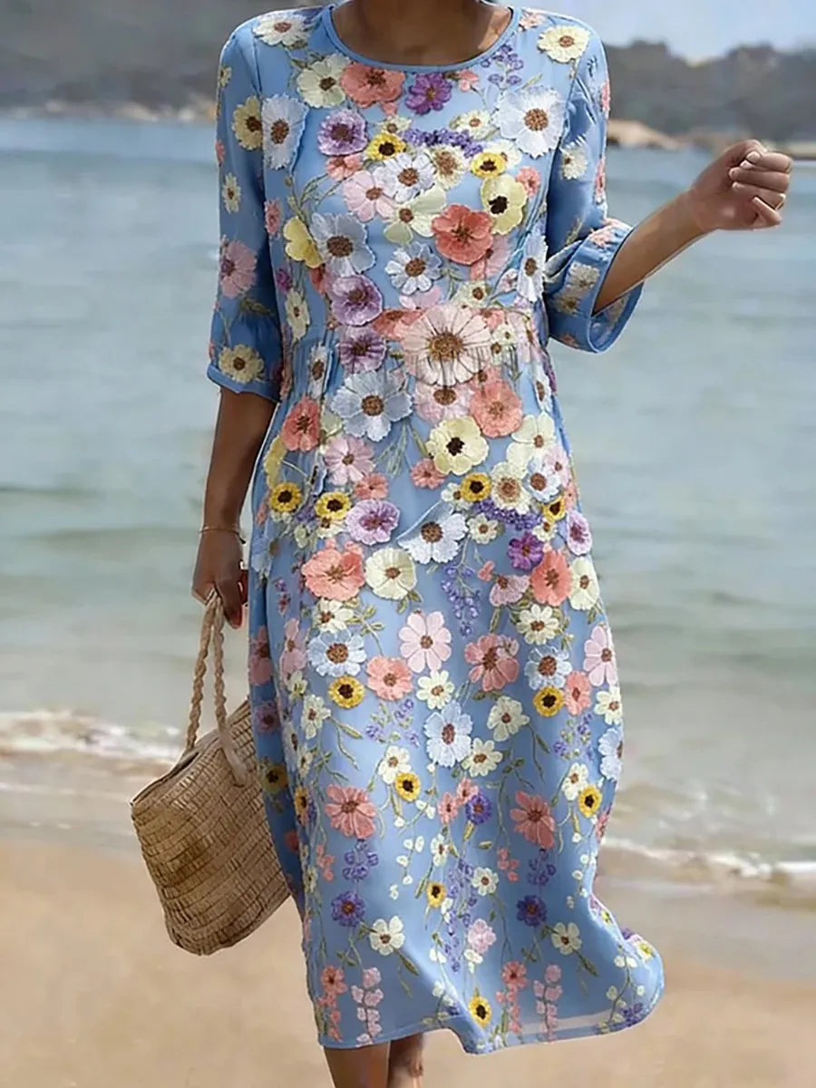 Melissa | Comfortable & Elegant Mid-Length Dress Avery & Maren