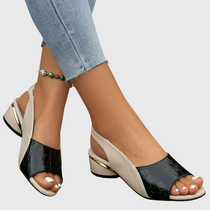 Whitney™ | Elegant Leather Sandals Clara Monroe