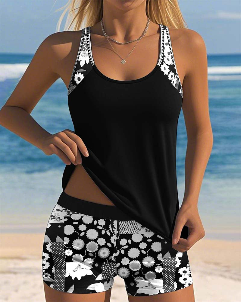 Melanie™ | Two-Piece Swimsuit with Comfortable Fit and Floral Beach Style Local Neighbours Sedona