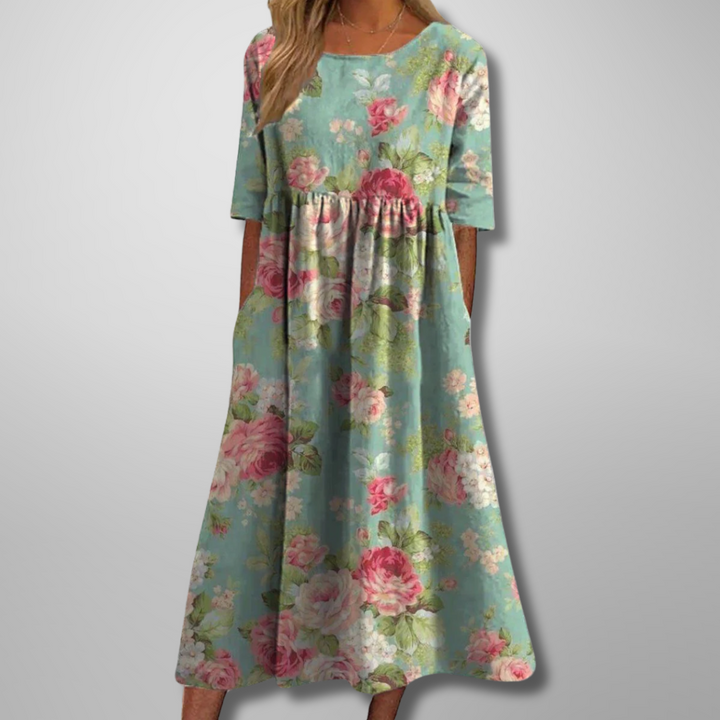 Gail™ | Relaxed Floral Midi Dress Local Neighbours Sedona