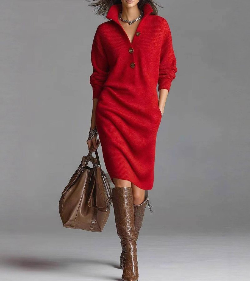 ICEY ELEGANT WINTER  DRESS