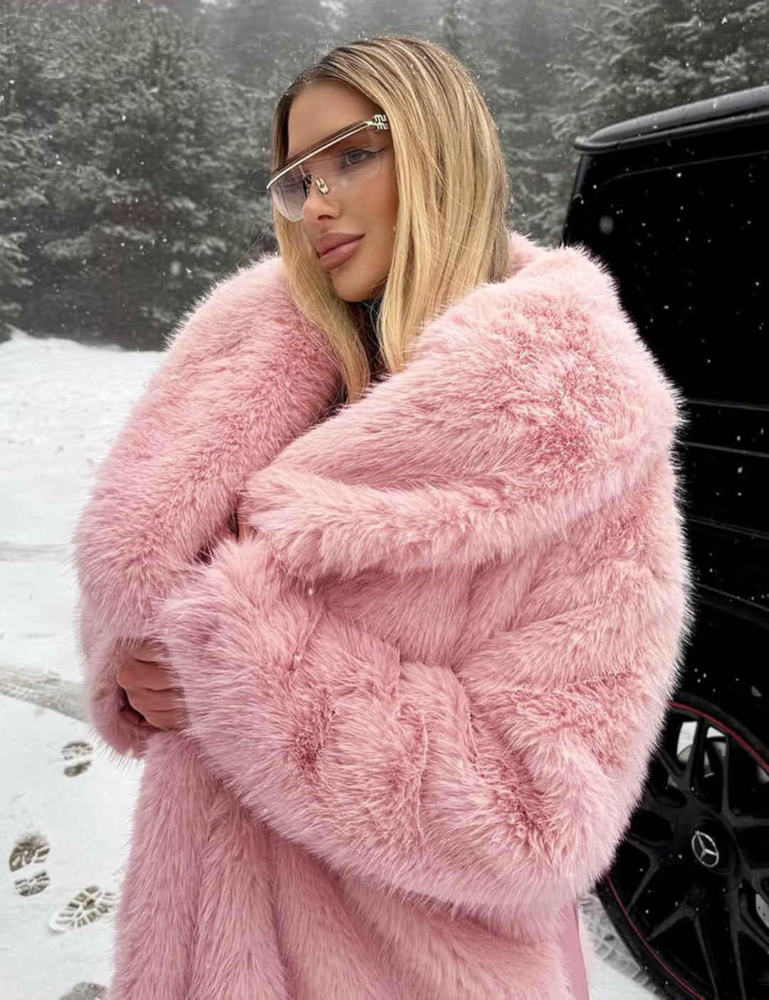 Jonalyn | Womens Long Faux Fur Coats
