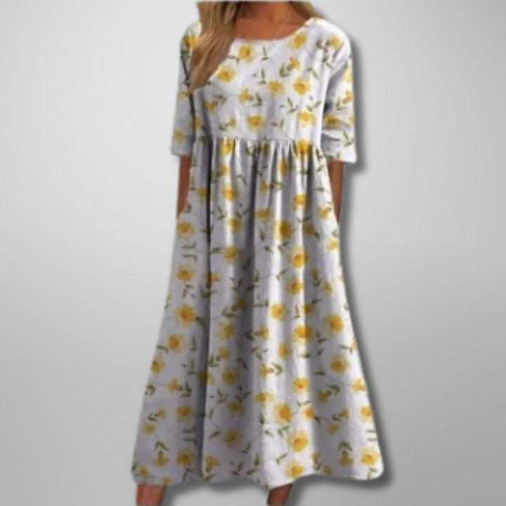 Gail™ | Relaxed Floral Midi Dress Local Neighbours Sedona