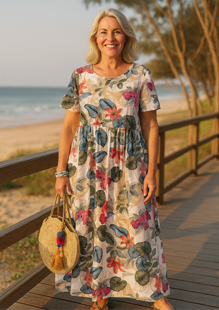 Masie | Breezy Floral Maxi Dress – Where Comfort Meets Confidence (S-5XL)