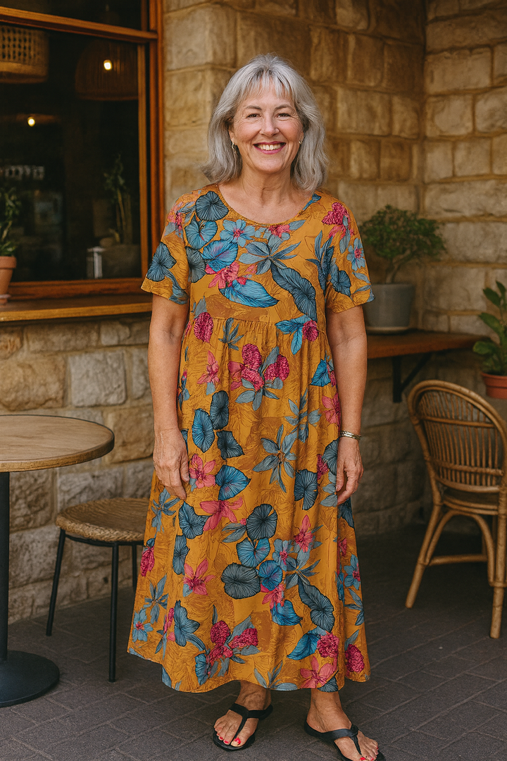 Masie | Breezy Floral Maxi Dress – Where Comfort Meets Confidence (S-5XL)