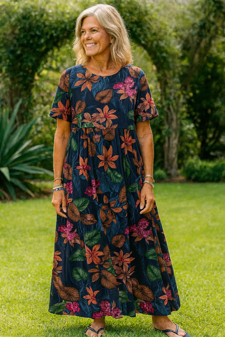 Masie | Breezy Floral Maxi Dress – Where Comfort Meets Confidence (S-5XL)