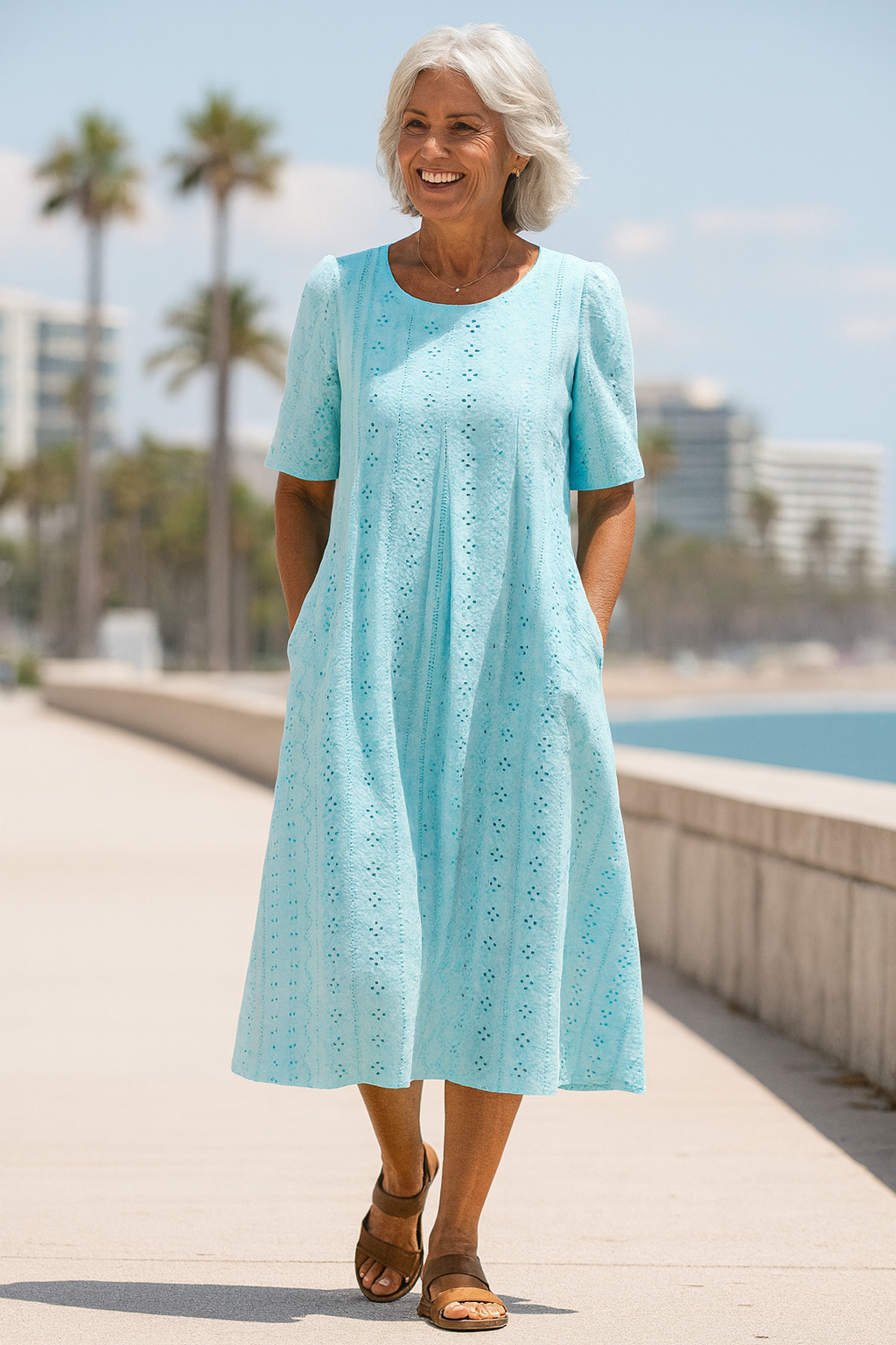 Meliora | Everyday Elegance Midi Dress – Flattering Comfort, Timeless Confidence (S-5XL)