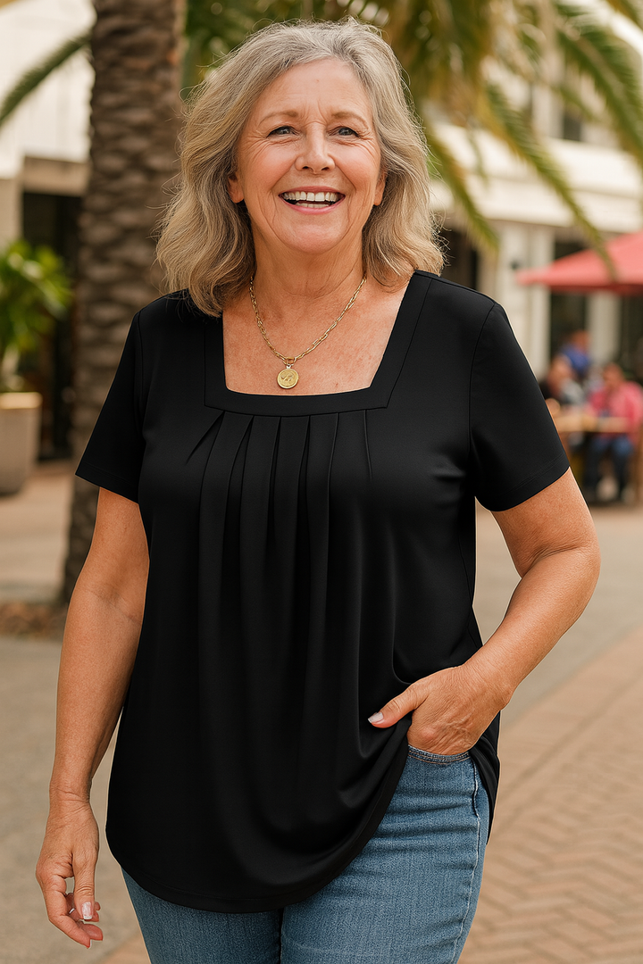 Colleen | Pleated Comfort Top - Everyday confidence (S-5XL)