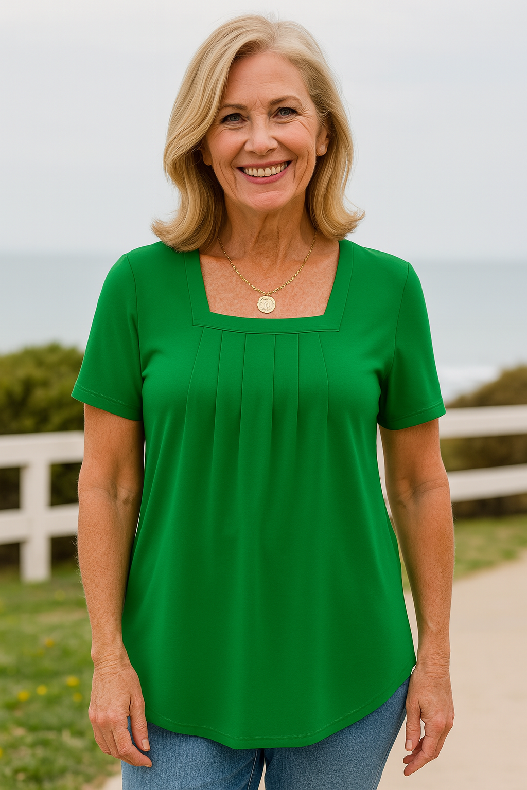 Colleen | Pleated Comfort Top - Everyday confidence (S-5XL)