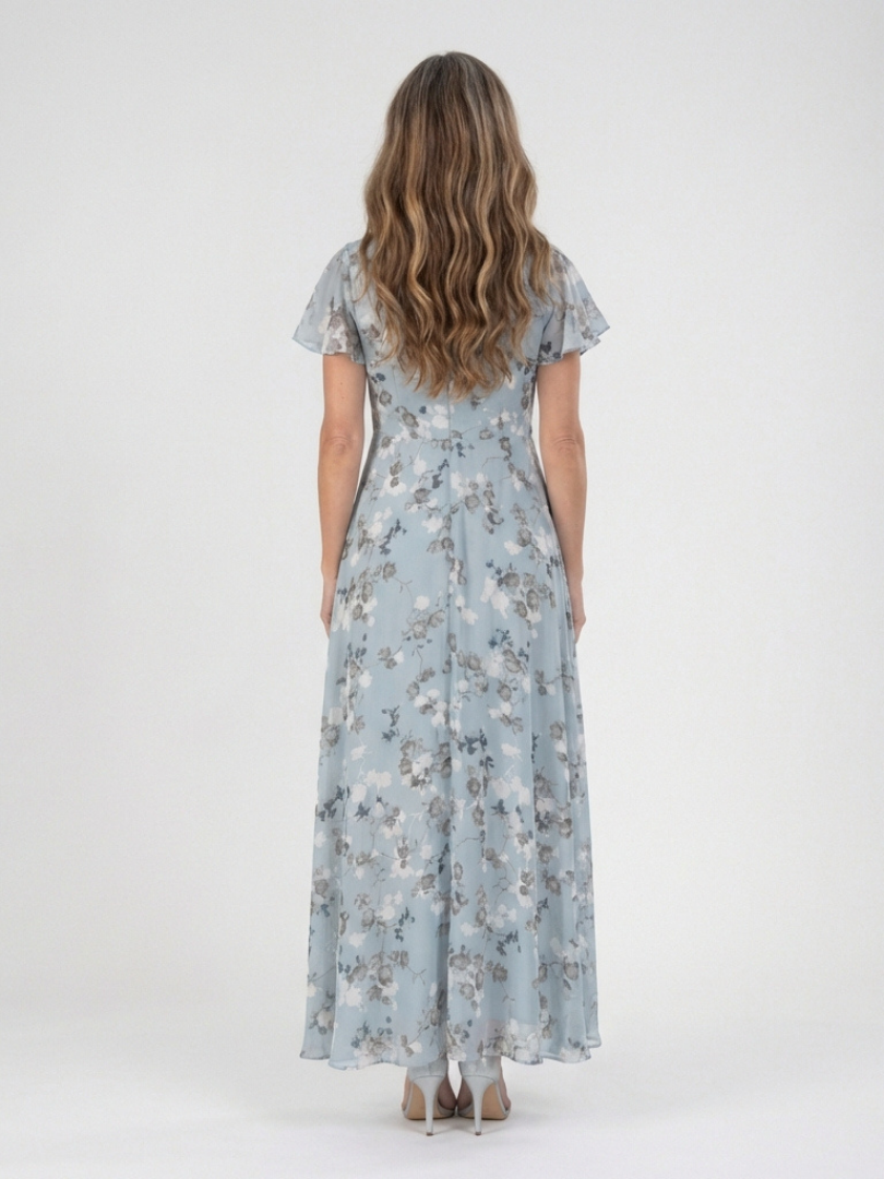 Ismeria | Floral Chiffon Maxi Dress Local Neighbours Sedona