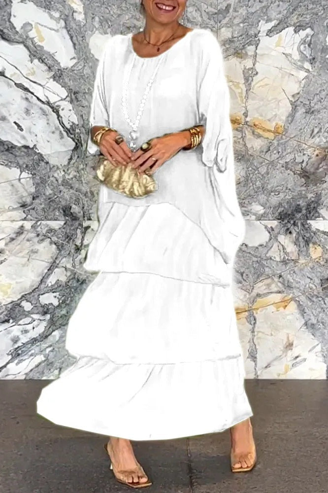 Nora Layered Dress - White Local Neighbours Sedona