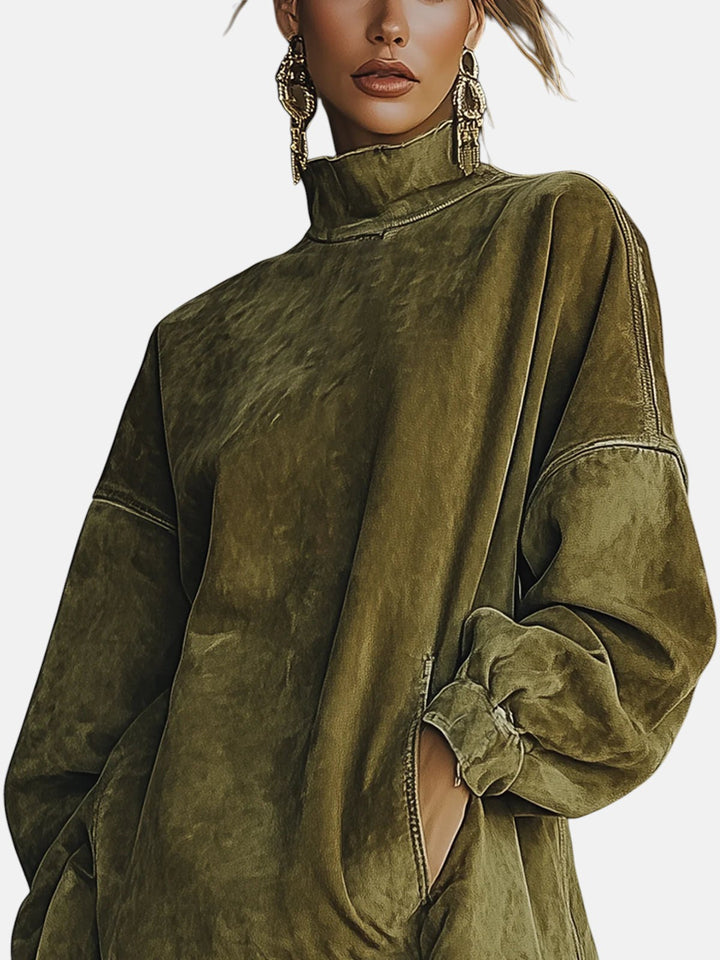 Sheri | Cozy Suede Fringe Dress