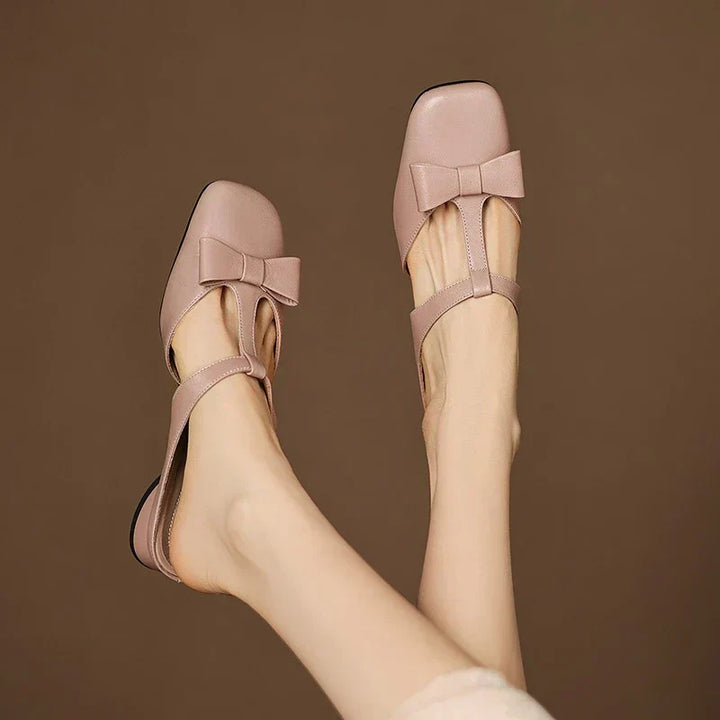 Shiena | Square Toe Slippers