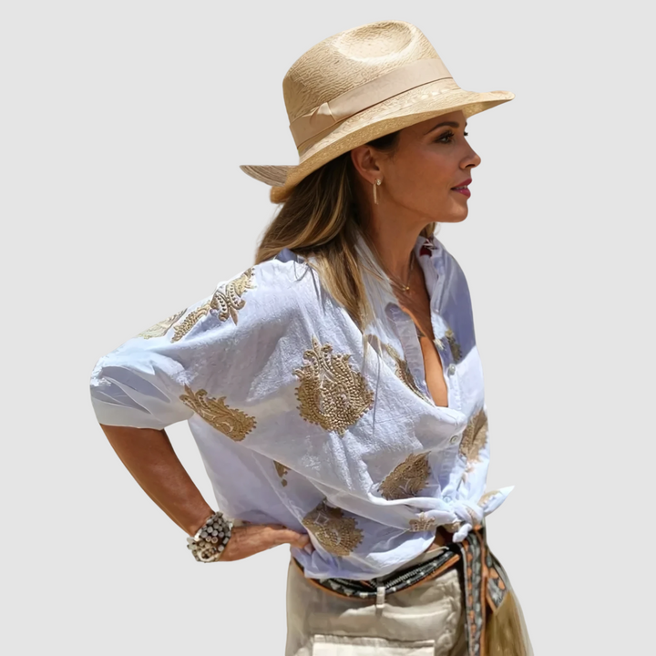Gaby™ Elegant breathable Blouse Local Neighbours Sedona