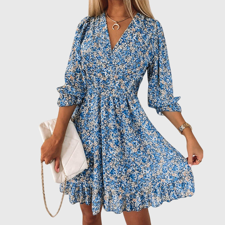 Elisa™ | Floral Puff Sleeve Dress