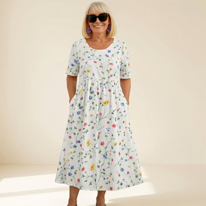 Robin | Floral Midi Dress
