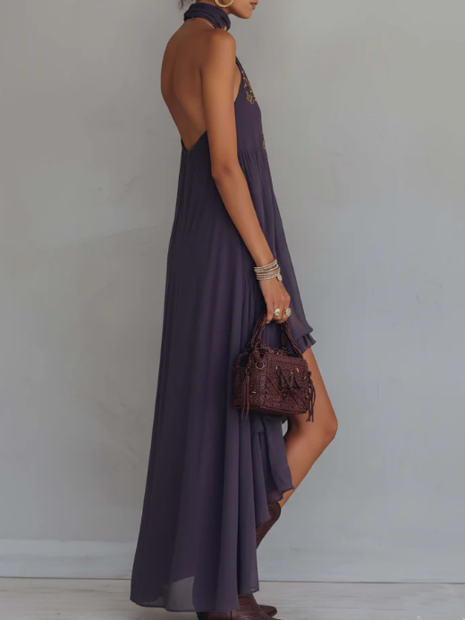 Zahara | Embroidered Maxi Dress