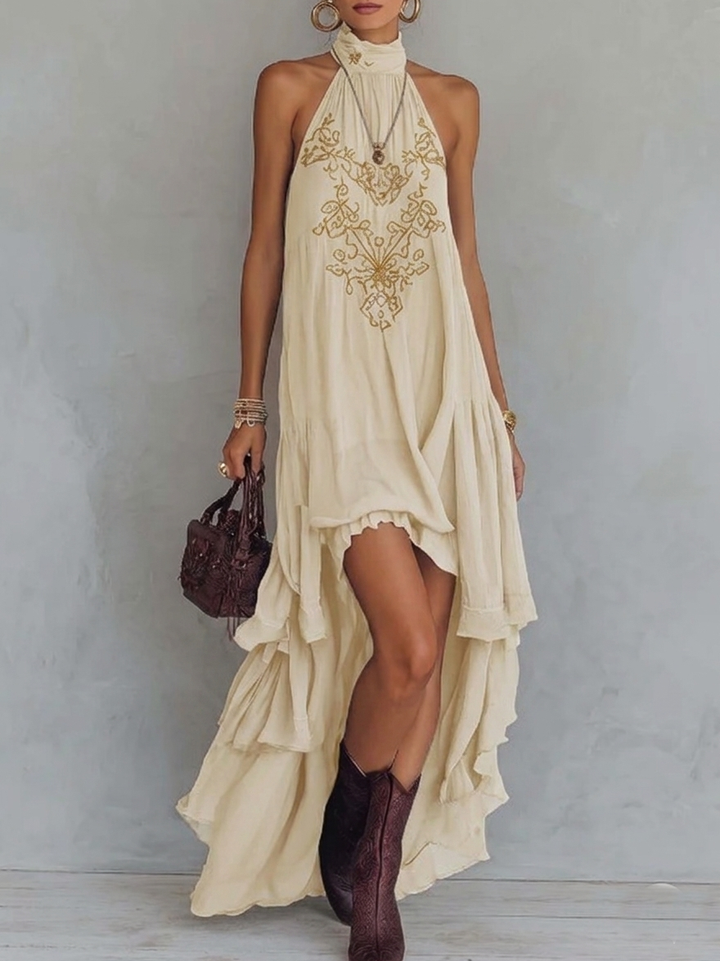 Zahara | Embroidered Maxi Dress