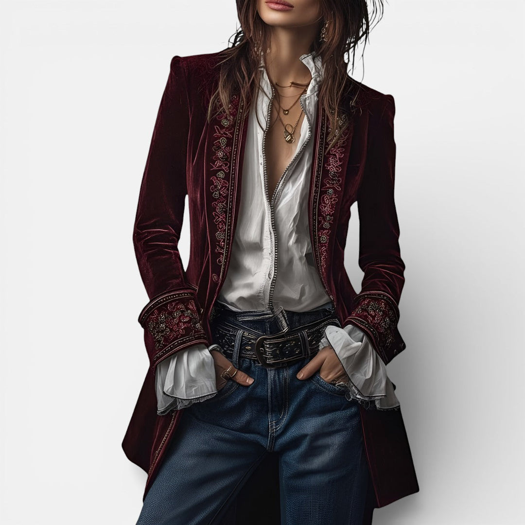 Nuria™ | Elegant Velvet Jacket
