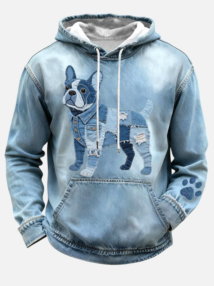 Paco - French Bulldog Style Patchwork Hoodie