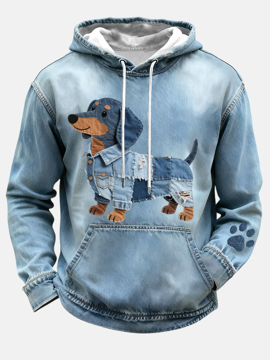 Brunie - Hoodie Patchwork Art Design Jamnik